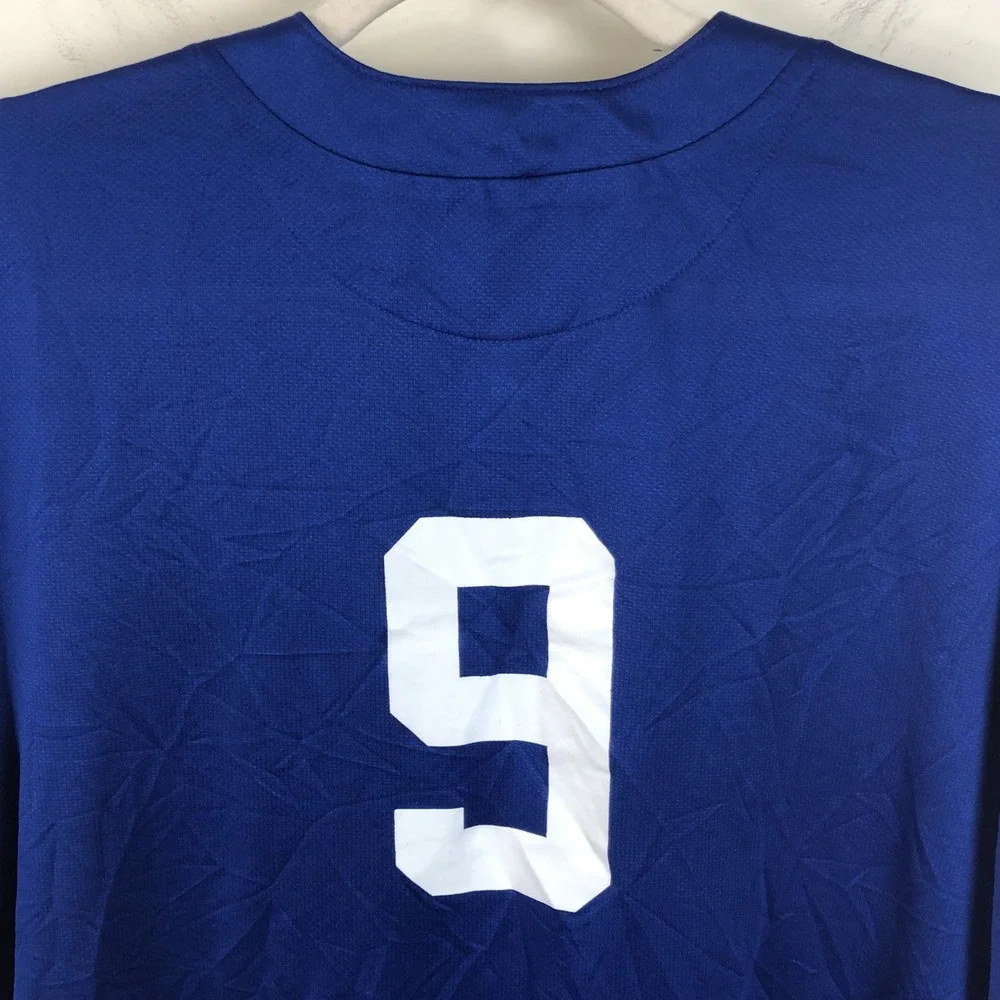 Nike MLB Los Angeles Dodgers Pullover #9 Baseball Jersey Men's Sz M Blue White